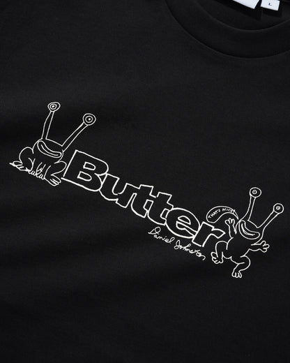 BUTTER GOODS | DANIEL JOHNSTON Frog Logo Tee - Black
