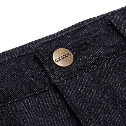 GX1000 Baggy Denim Pants - Black