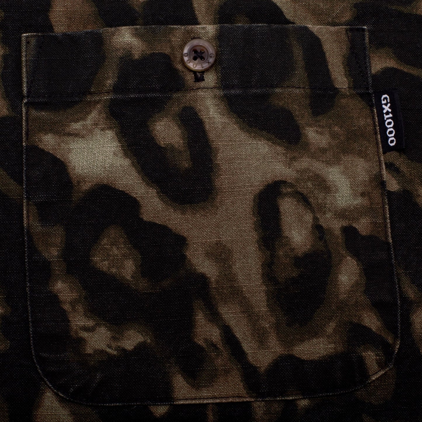 GX1000 Long Sleeve Button Down - Brown Leopard Camo