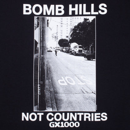 GX1000 Bomb Hills Not Countries Tee - Black