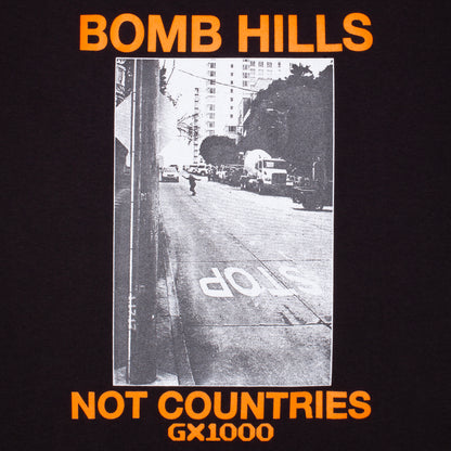 GX1000 Bomb Hills Not Countries Tee - Black