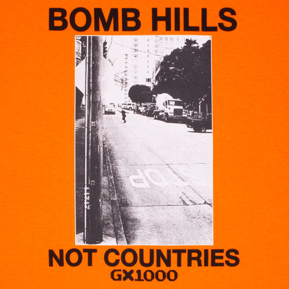 GX1000 Bomb Hills Not Countries Tee - Orange