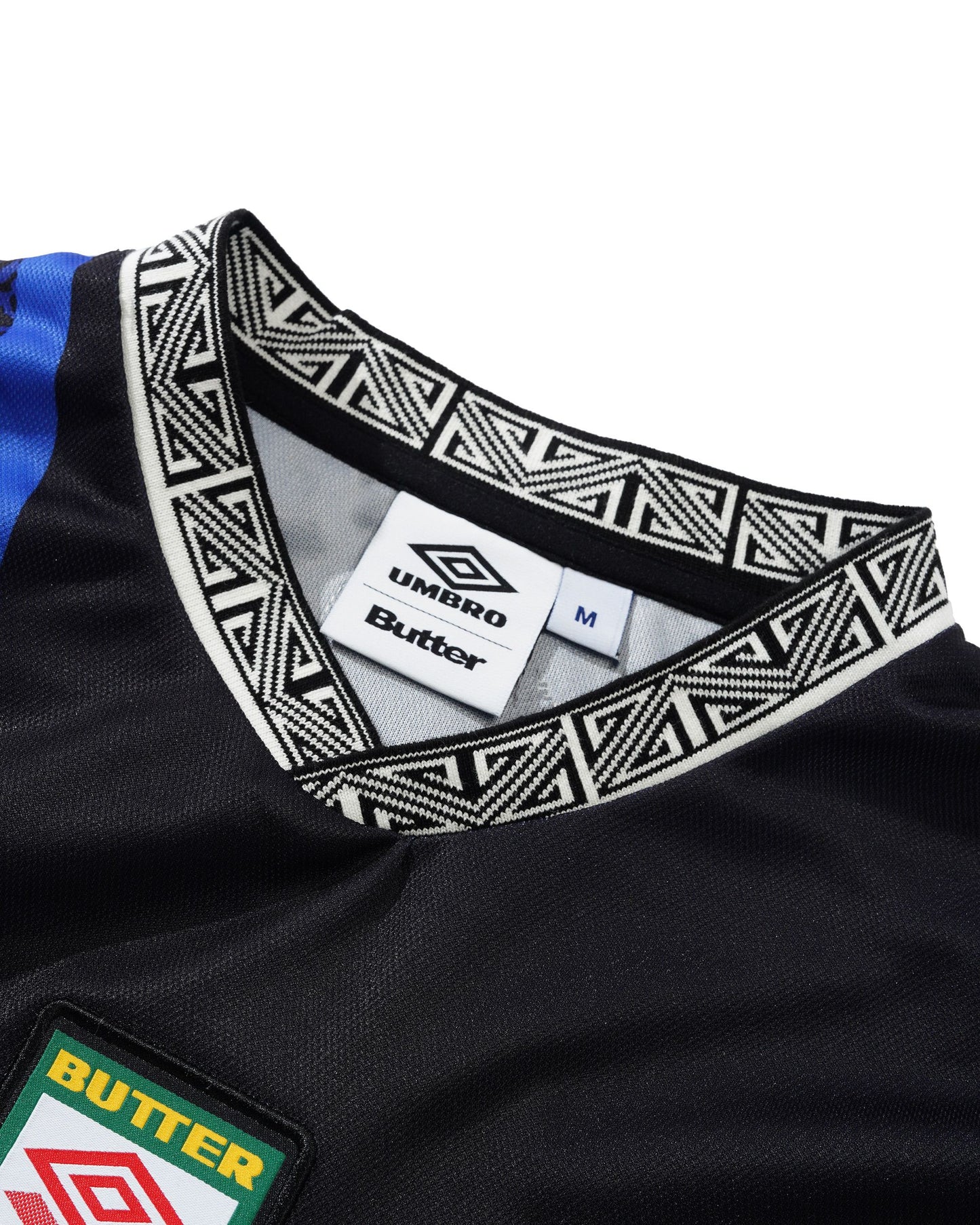 BUTTER GOODS | UMBRO Goalie L/S Jersey - Black/Blue