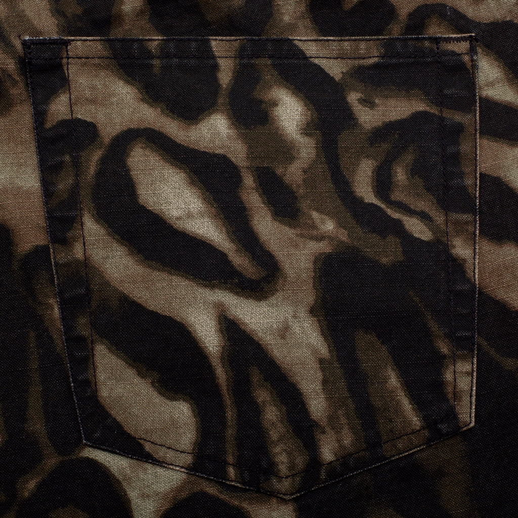 GX1000 Baggy Denim Pants - Leopard Camo