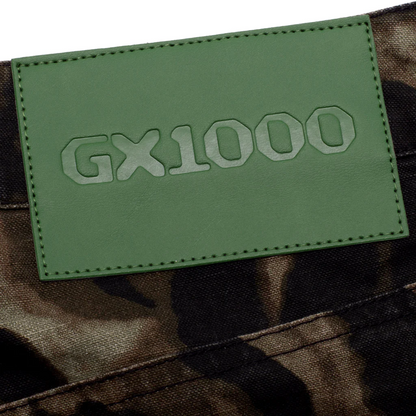 GX1000 Baggy Denim Pants - Leopard Camo