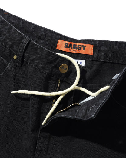 BUTTER GOODS Lock Baggy Denim Jeans - Flat Black