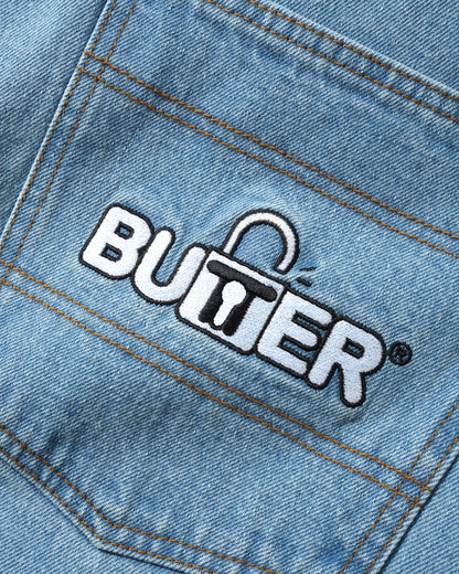 BUTTER GOODS Lock Baggy Denim Jeans - Light Indigo