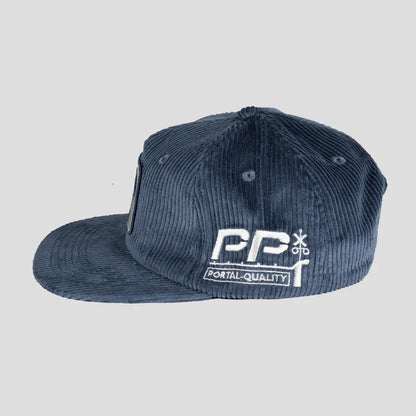 Passport Long Con Workers Cap - Washed Royal Blue