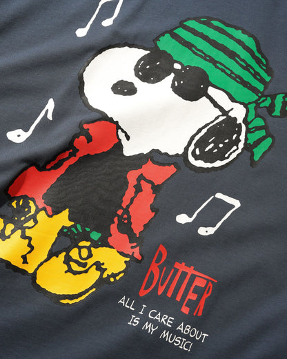BUTTER GOODS | PEANUTS Music Tee - Slate