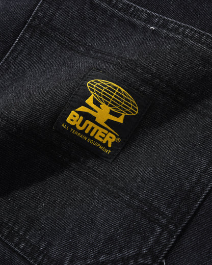 BUTTER GOODS Patch Pocket Denim Jeans - Washed Black