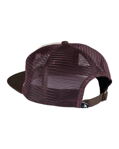 Passport Brush Fire Workers Trucker Cap - Choc/Offwhite