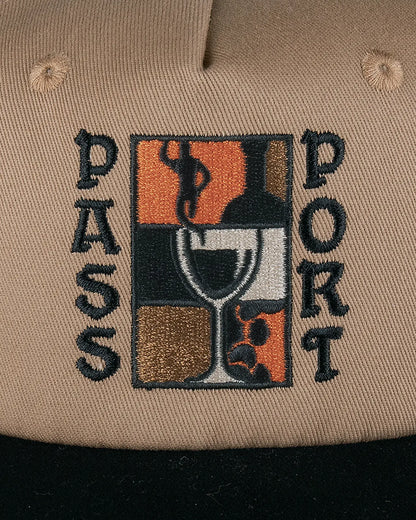 Passport Dine Em' Workers Cap - Black/Sand