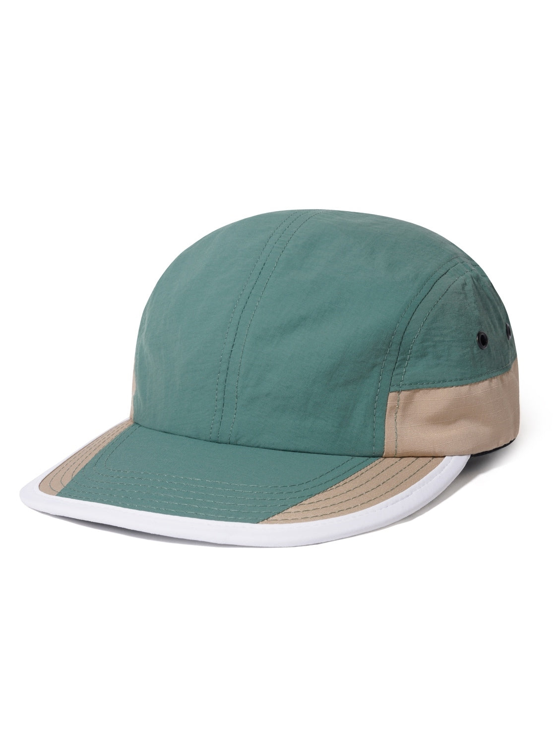 BUTTER GOODS Ripstop Trail 5 Panel Cap - Sand/Forest