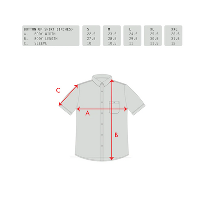 GX1000 Railroad Stripe Button Down Shirt - White