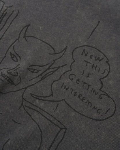 BUTTER GOODS | DANIEL JOHNSTON Satan Tee - Black Acid Wash