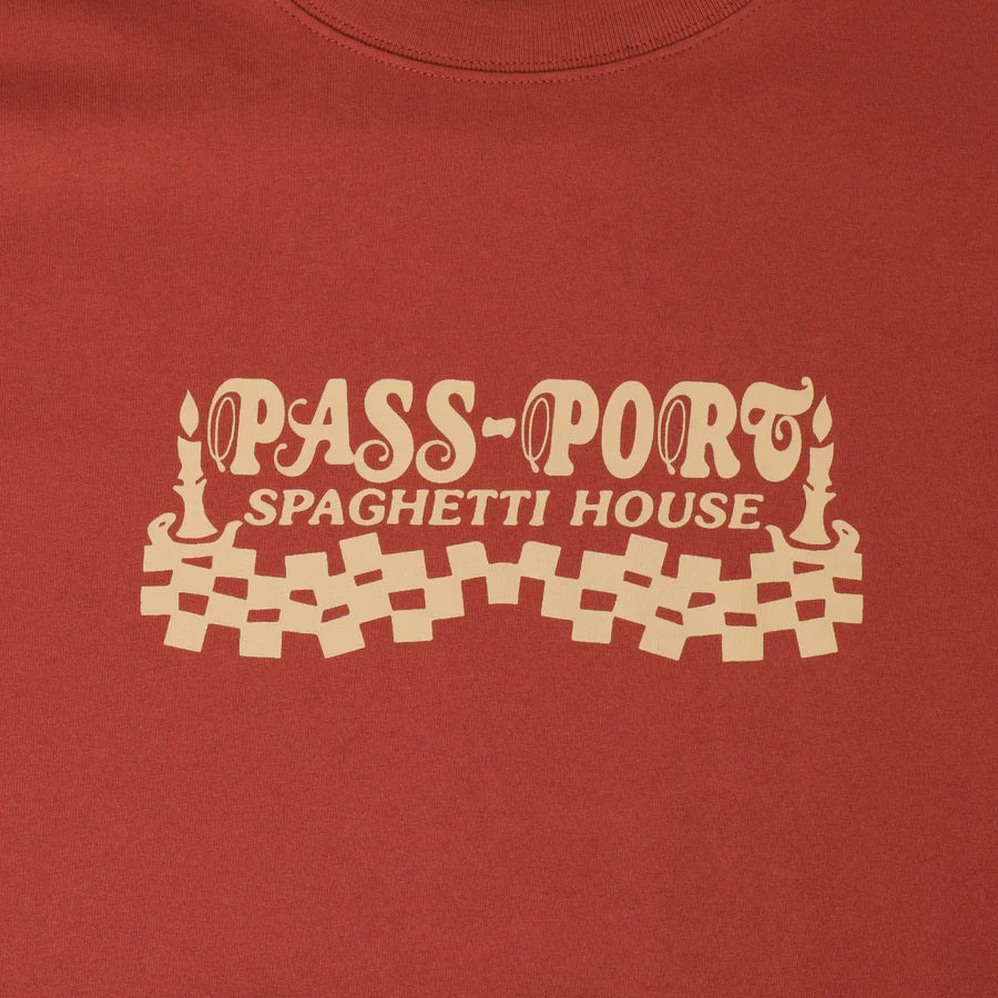 Passport Spag House Tee - Brick Red