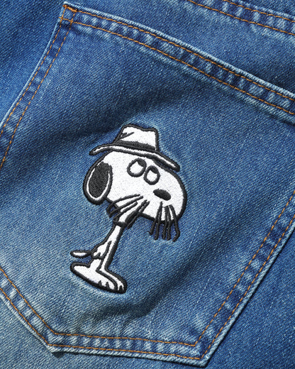 BUTTER GOODS | PEANUTS Spike Denim Jeans - Distressed Indigo