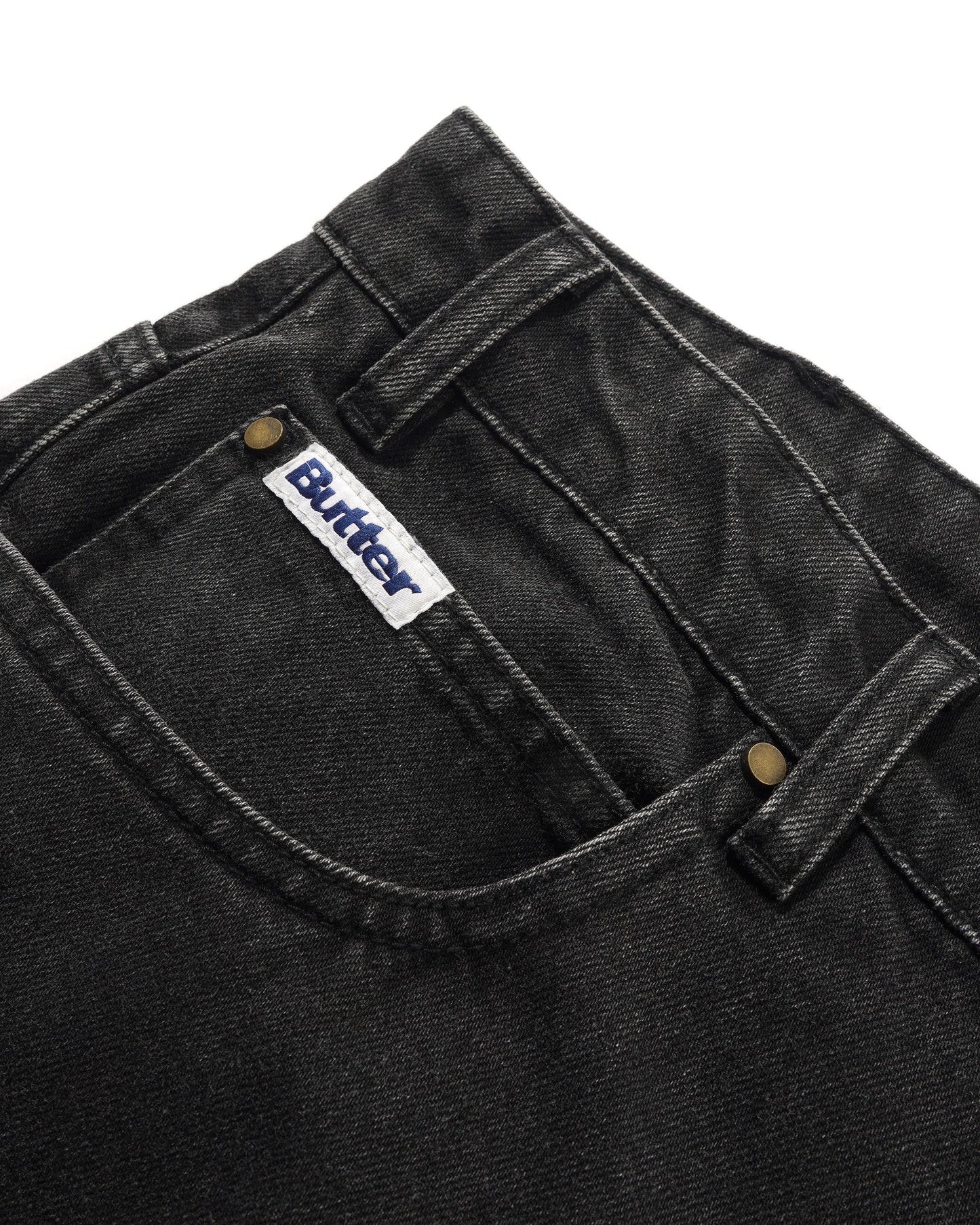 BUTTER GOODS | PEANUTS Spike Denim Jeans - Faded Black