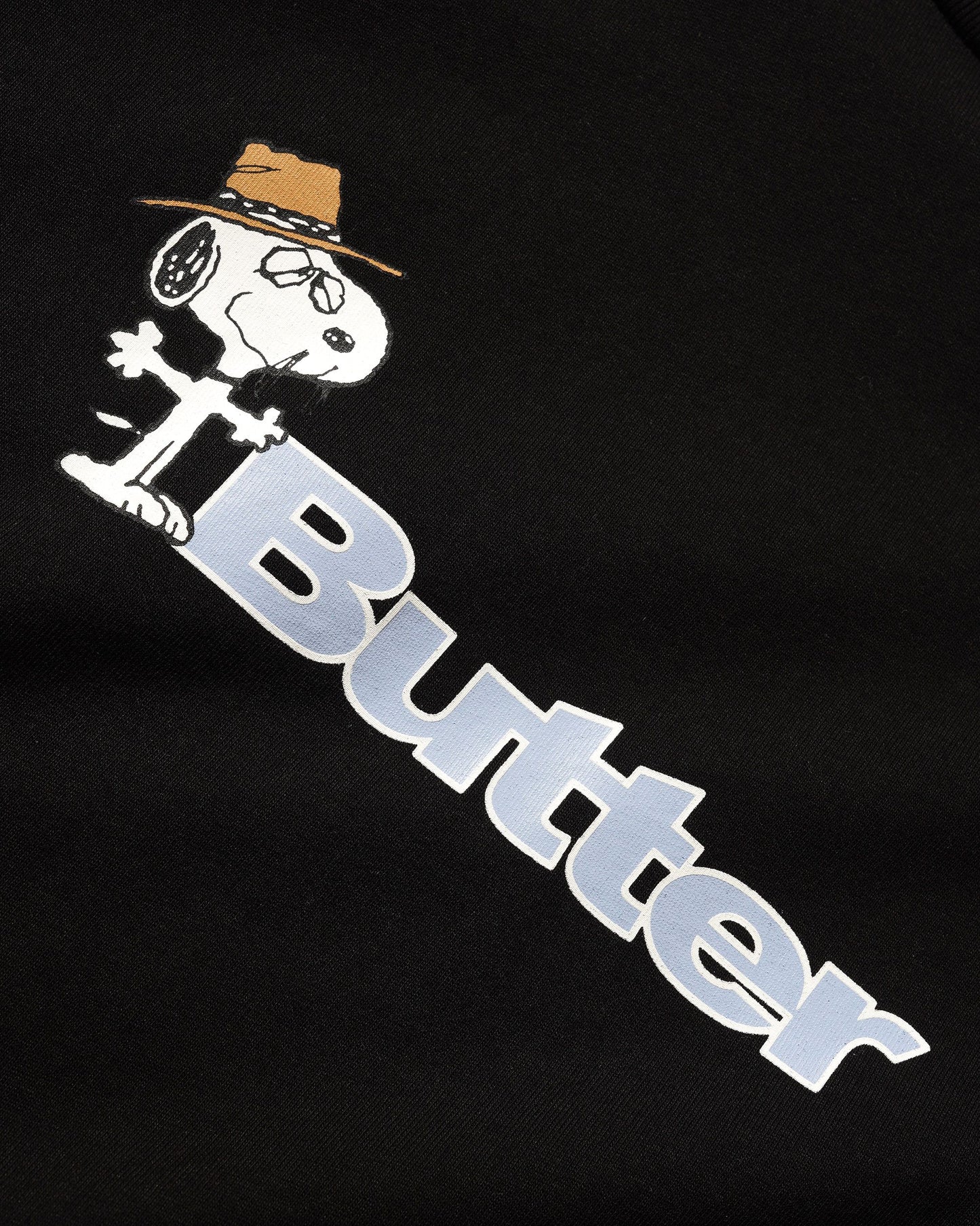BUTTER GOODS | PEANUTS Spike Logo Tee - Black