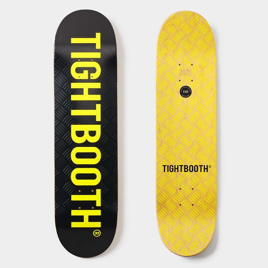 TIGHTBOOTH Logo Black/Safety Yellow Deck 8.25"