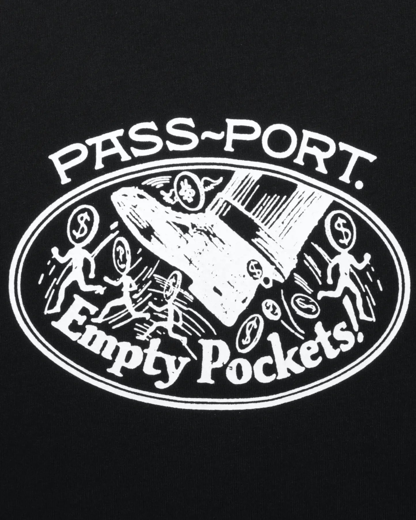 Passport Empty Pockets Tee - Black