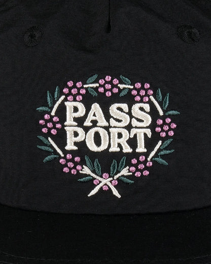 Passport Wattle RPET Workers Cap - Black/Offwhite