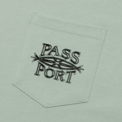 Passport Lasso Pocket Tee - Stonewash Green