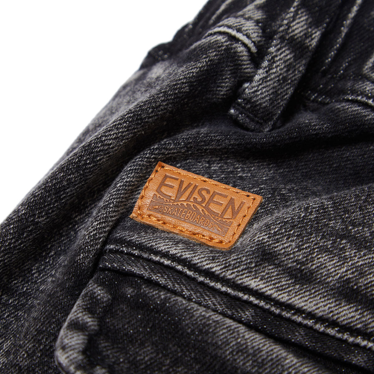 EVISEN PIN TUCK EASY DENIM PANTS - CHEMICAL BLACK – Sk8Station