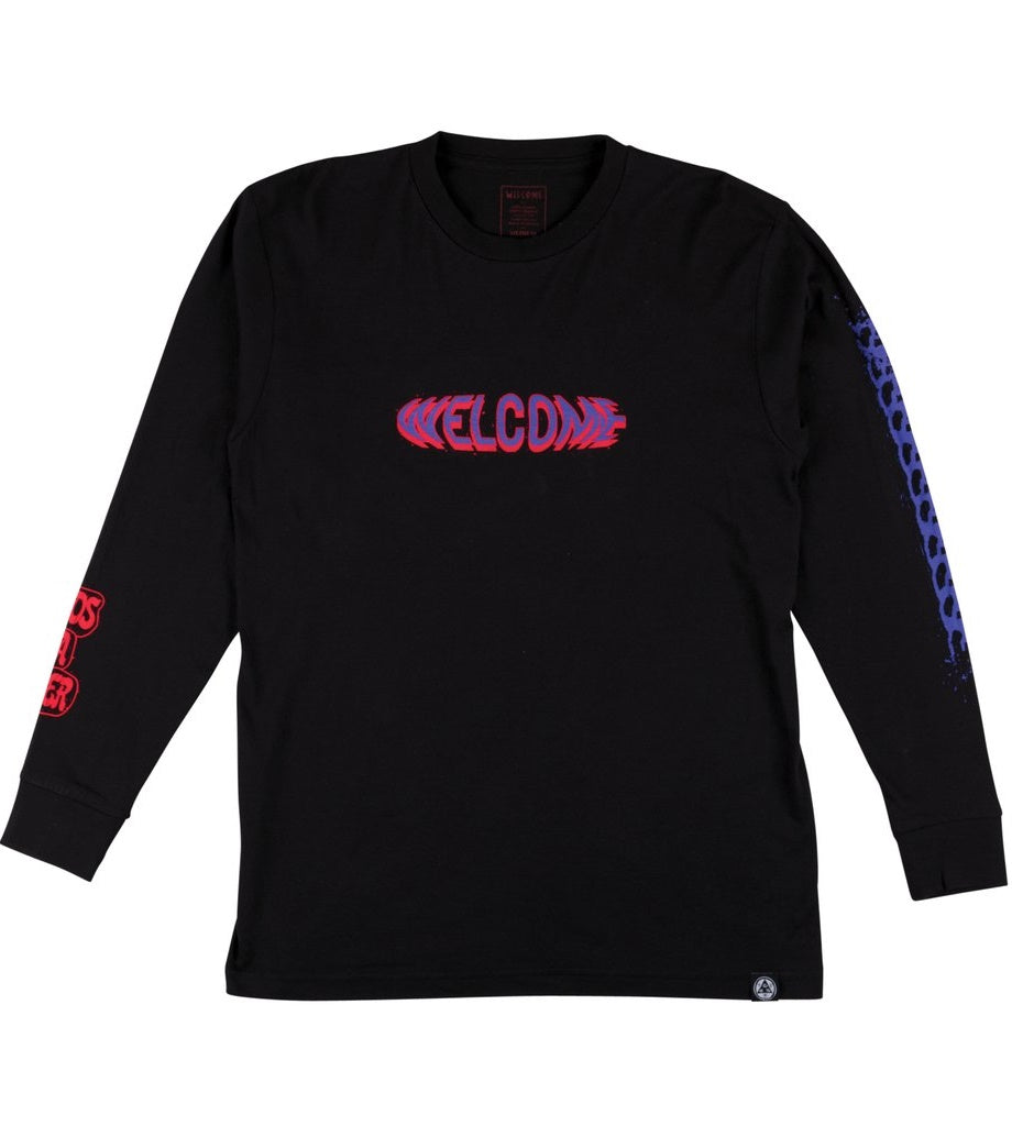 WELCOME Chaos L/S Tee - Black