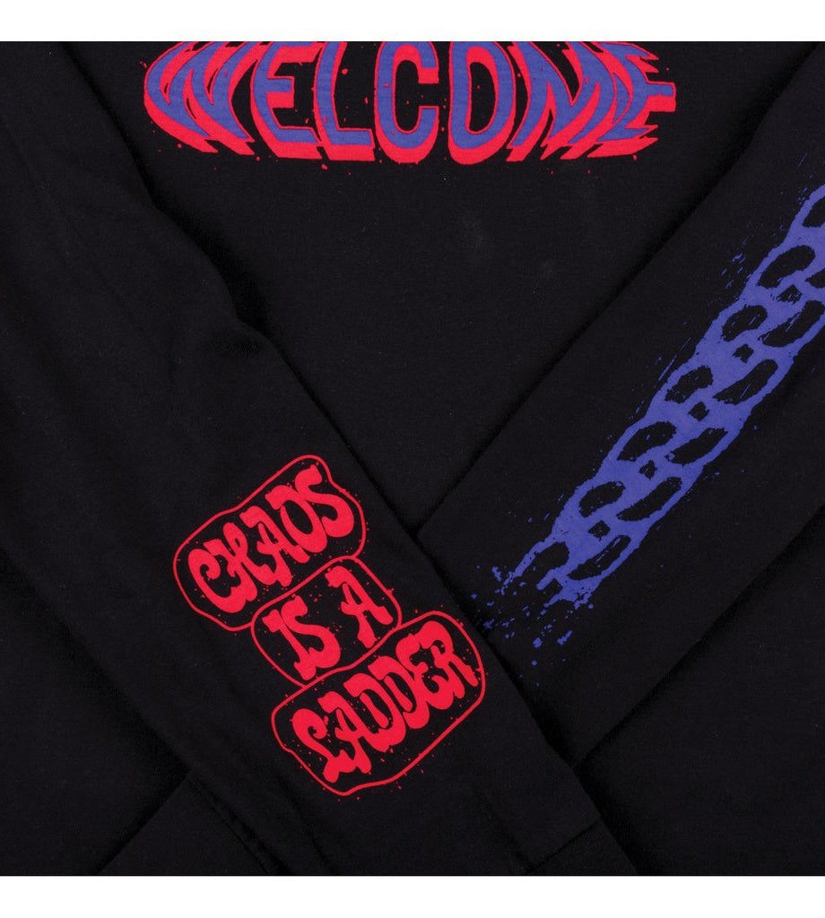 WELCOME Chaos L/S T シャツ - ブラック