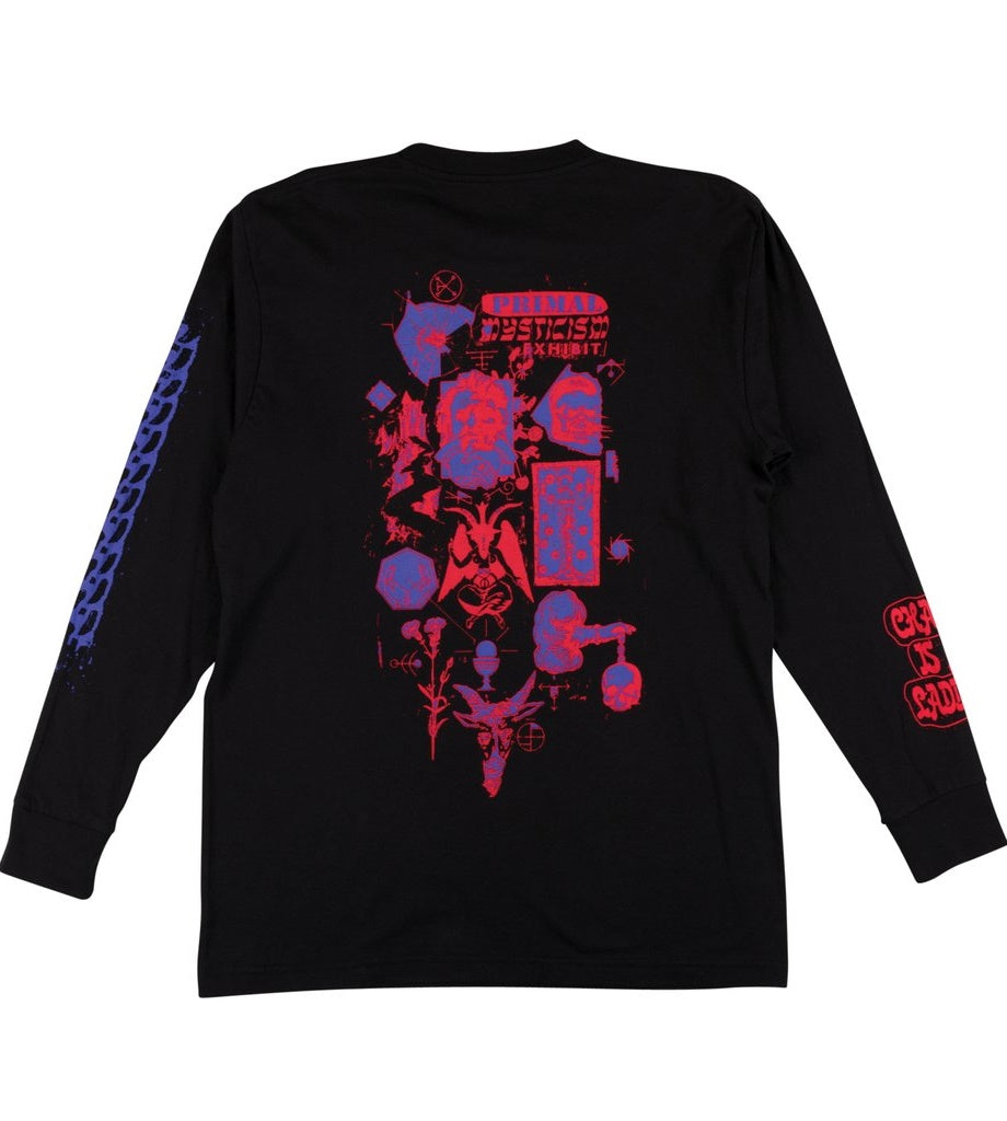 WELCOME Chaos L/S T シャツ - ブラック