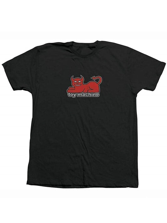 TOY MACHINE Devil Cat 90's Tシャツ - ブラック