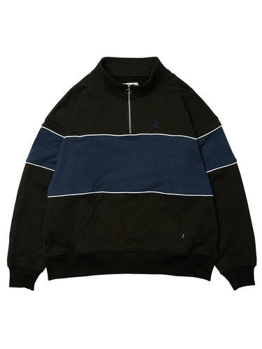 EVISEN Plumber Half Zip Sweater - Black/L