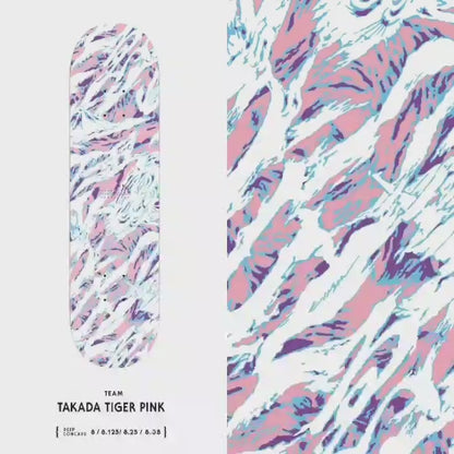 EVISEN Takada Tiger Pink Deck 8.125" / 8.38"