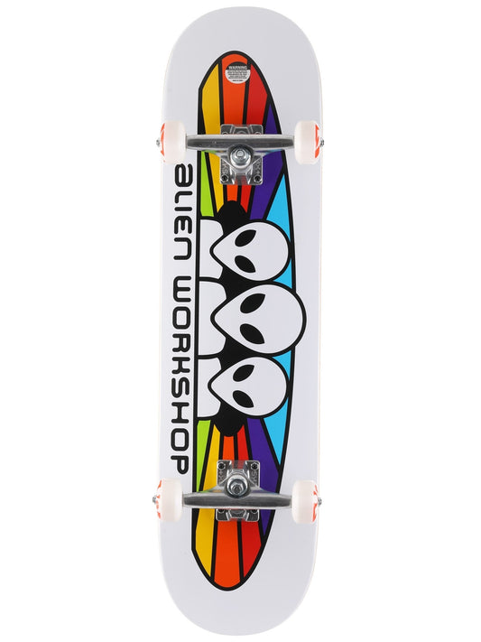 ALIEN WORKSHOP Spectrum White Complete Skateboard 7.75"