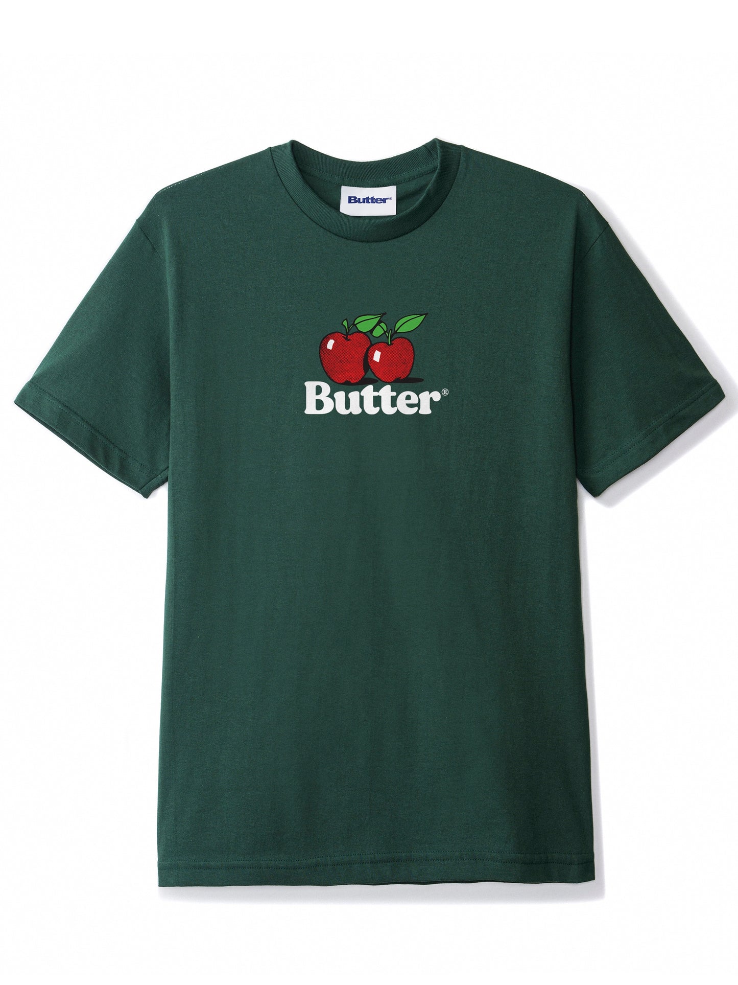 BUTTER GOODS Apples Logo Tee - Dark Forest