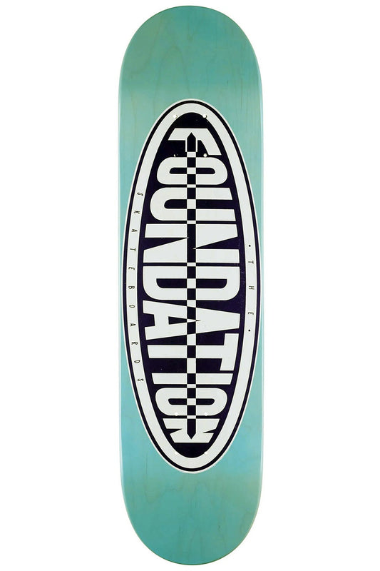 FOUNDATION Oval Blue Deck 8.0" - Hand Screened