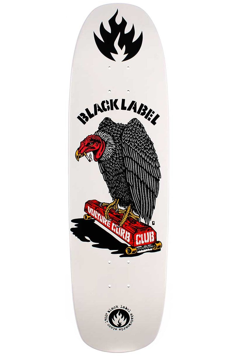 BLACK LABEL Vulture Curb Club White Dip Deck 8.88"
