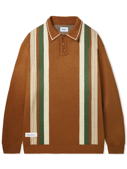 BUTTER GOODS Bowler Knit Sweater - Brown