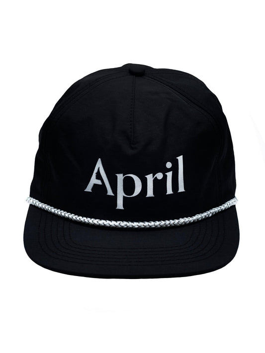 APRIL Chrome Logo Hat - Black