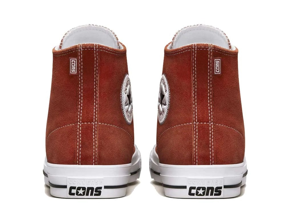 CONVERSE CTAS Pro Hi Shoes Terracotta/Black/White Suede