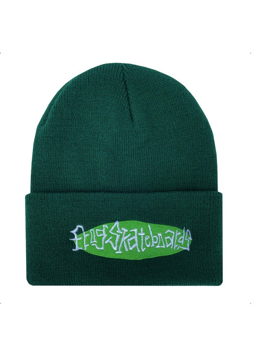 หมวกบีนนี่โลโก้วงรี FROG - สีเขียว