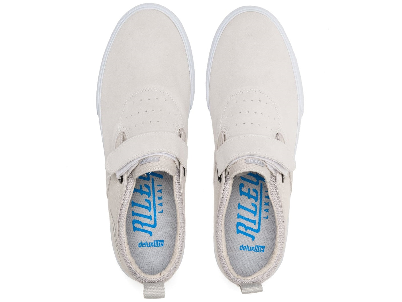 LAKAI Riley 2 VS Shoes - White Suede - 5.5US