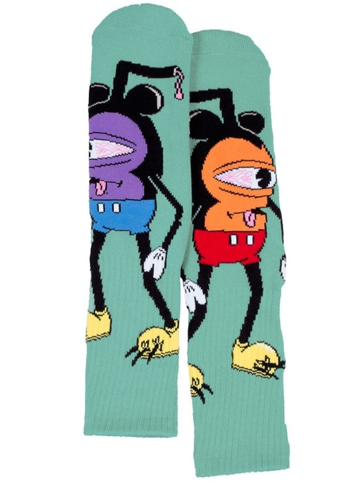 TOY MACHINE Mousketeer Socks - Sky