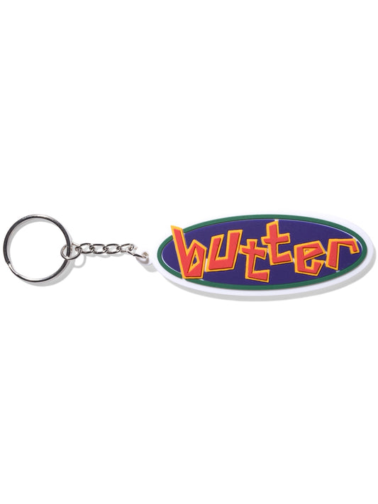 BUTTER GOODS Scattered Rubber Keychain - White