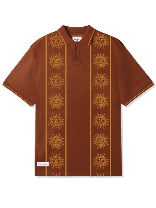 BUTTER GOODS Solar Knit Shirt - Brown