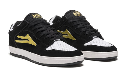 LAKAI Telford Low Shoes - Black/Gold Suede - 10US