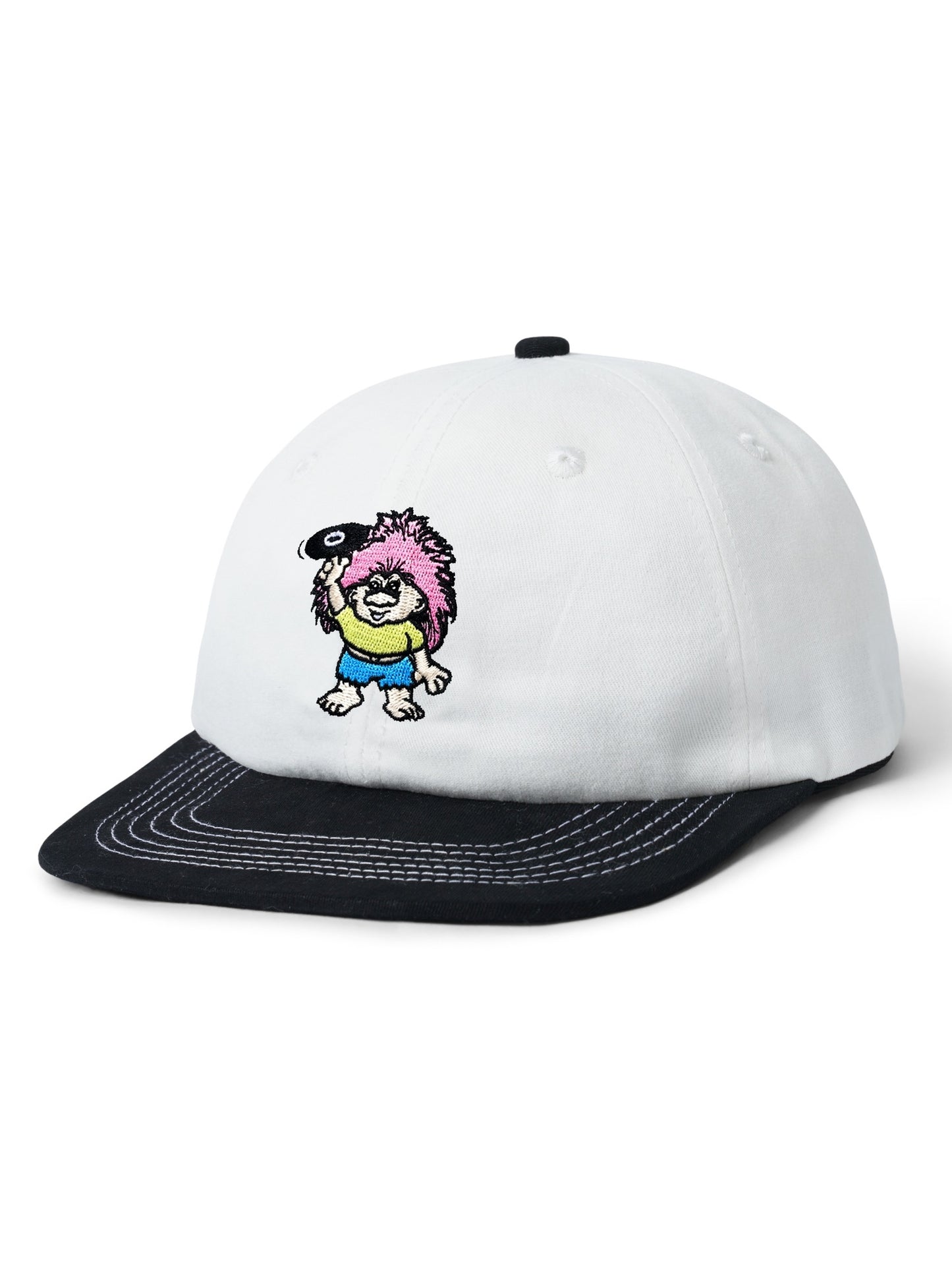 BUTTER GOODS หมวกแก๊ป Troll 6 - สีขาว/ดำ