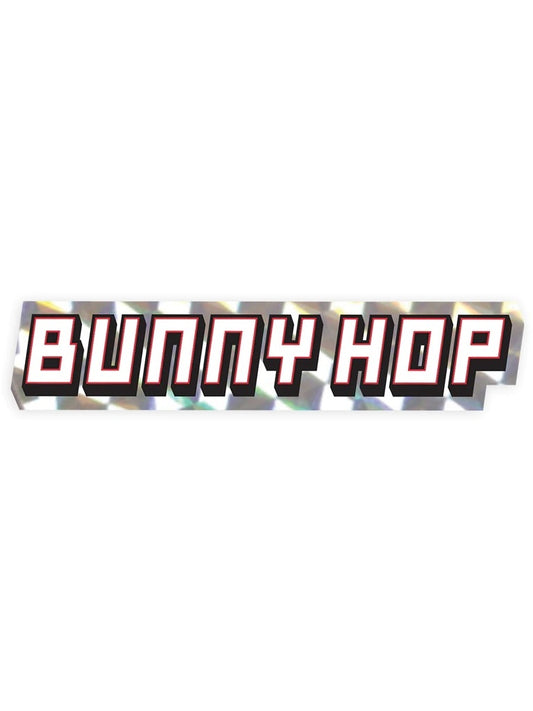 CHOCOLATE Bunny Hop Foil Stickers 7"