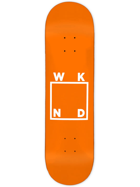 WKND OG オレンジ/ホワイト ロゴ デッキ 8.0" BP / 8.25"